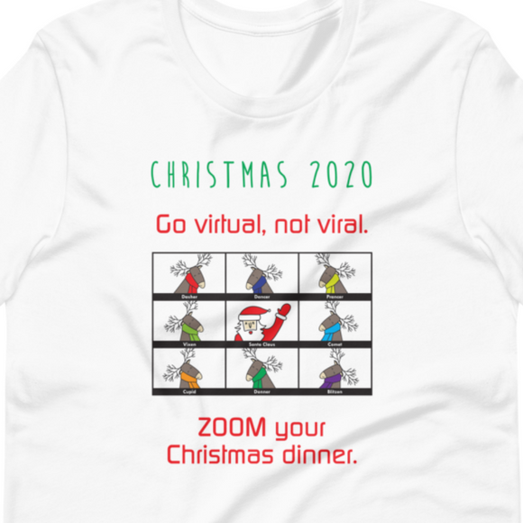 ZOOM Christmas Dinner T-Shirt (light & dark fabrics)
