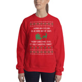 Ugly Sweater Tonight Sweatshirt Red
