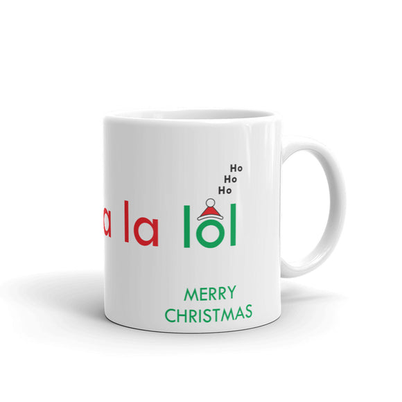 Fa la la la lol Laughing Santa Mug